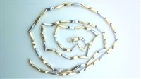 Halskette Sommer BAMBOO in Gold BAMBU SCHIACCIATO MB BIC - BAMBU SCHIACCIATO MB BIC